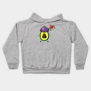 Avocado Spaceman Kids Hoodie